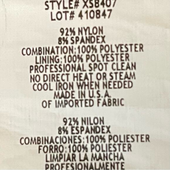 Xscape Black W Metallic Silver Sequins Pleated Event Occasion Dress NWOT Size 2 - Picture 10 of 13